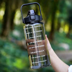 Quick India Mart Classic 3100 ml Water Bottles (Set of 3, Black)