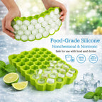Quick India Mart Honeycomb Silicone Ice Cube Tray Green Silicone Ice Cube Tray (Pack of1)