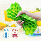Quick India Mart Honeycomb Silicone Ice Cube Tray Green Silicone Ice Cube Tray (Pack of1)