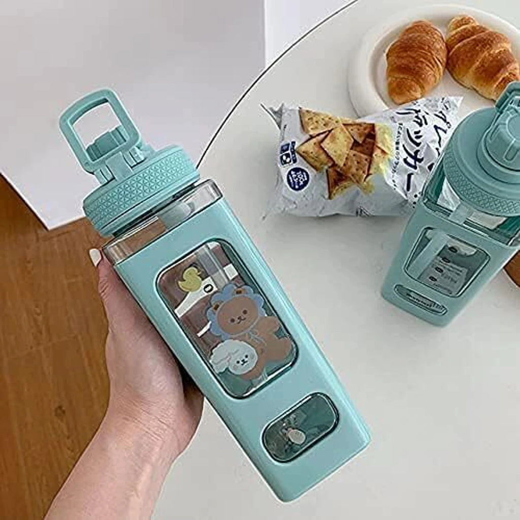 Quick India Mart Kawai Bottle 700 ml Water Bottle (Set of 1, Light Blue)
