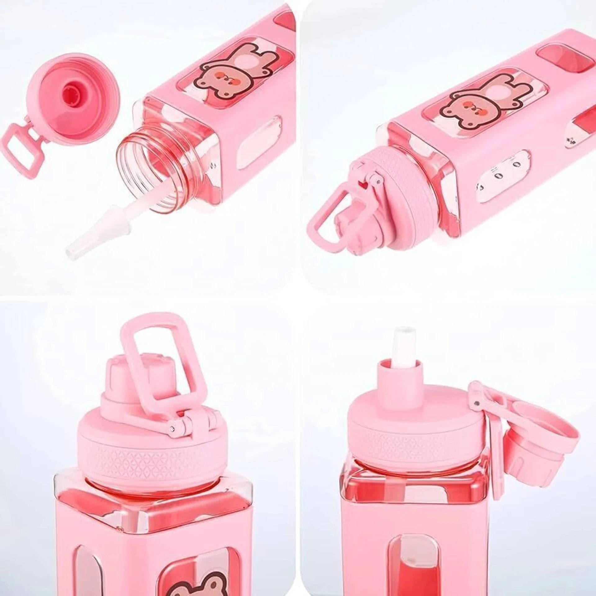 Quick India Mart Kawai Bottle 700 ml Water Bottle (Set of 1, Pink)