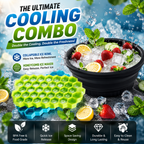 Ice Glow Combo – Silicone Facial Ice Bowl + Honeycomb Ice Cube Tray